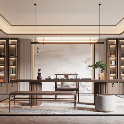 新中式茶室书房