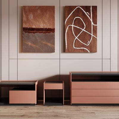 现代床头柜 装饰摆件品