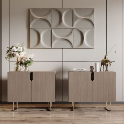 现代床头柜 装饰摆件品