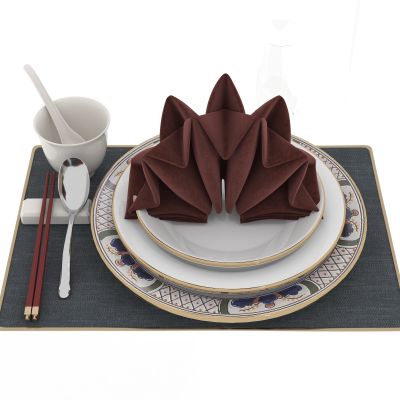 新中式餐具组件