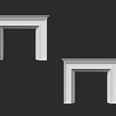 美式简约墙饰壁炉