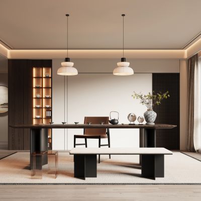 新中式茶室书房