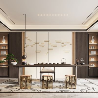 新中式茶室书房