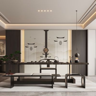 新中式茶室书房