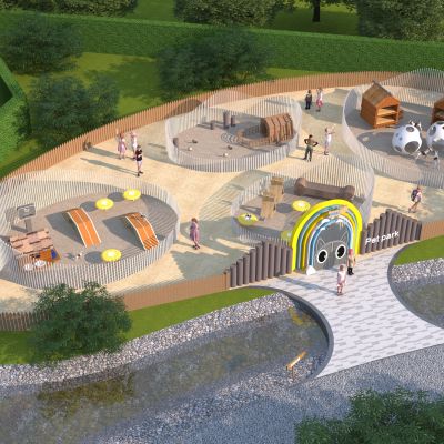 现代宠物乐园 萌宠乐园3D模型