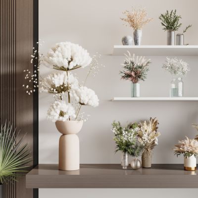 现代花瓶花艺组合 花瓶植物 花瓶花卉