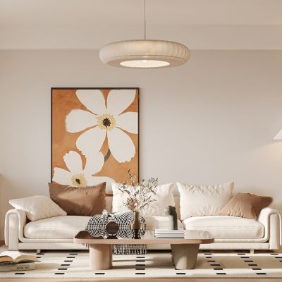 现代原木风家居客厅