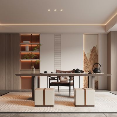 新中式茶室书房
