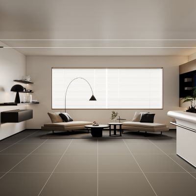 现代办公室前台接待办公区会议室