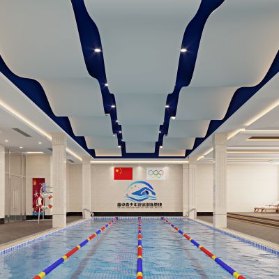 现代游泳池