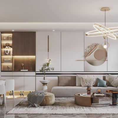 现代家居客餐厅