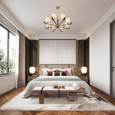 新中式卧室