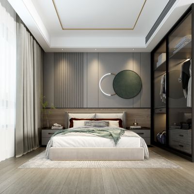 现代卧室客房