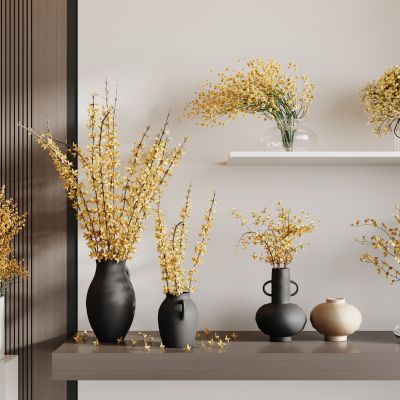 现代花瓶花艺组合