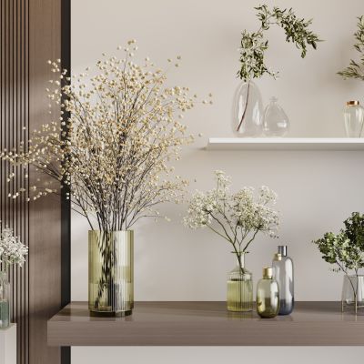 现代花瓶花艺组合