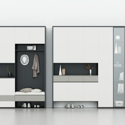 现代轻奢进门玄关过道多功能鞋柜，装饰柜，储物柜，展示柜