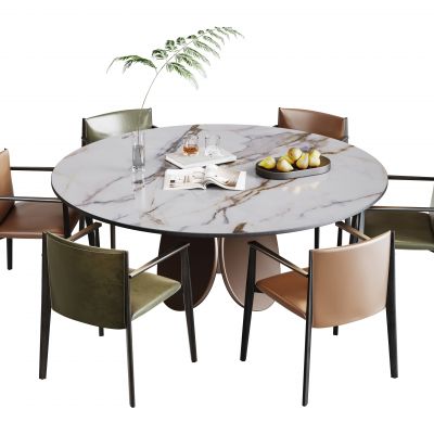 现代餐桌椅组合