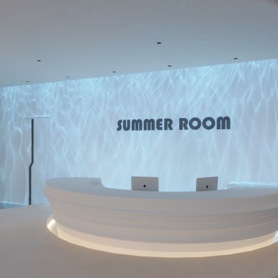 水波纹洗墙 吧台