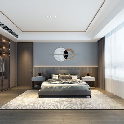 现代卧室客房