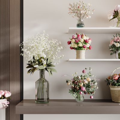 现代花瓶花艺组合