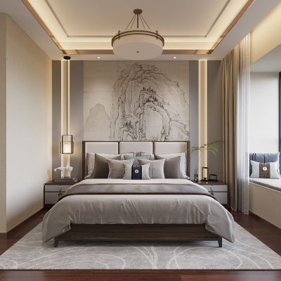 新中式卧室