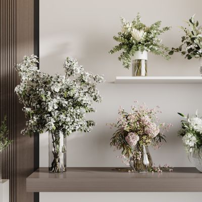 现代花瓶花艺组合