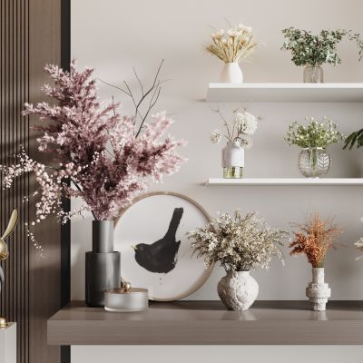 现代花瓶花艺组合