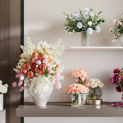现代花瓶花艺组合
