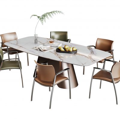 现代餐桌椅组合