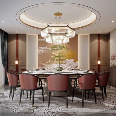 新中式餐厅包厢