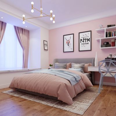 现代卧室女儿房