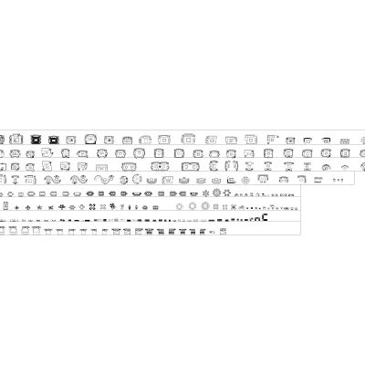 CAD可设置调节动态图库，沙发，桌椅，柜子，床，门套，电器，风口，厨卫合集