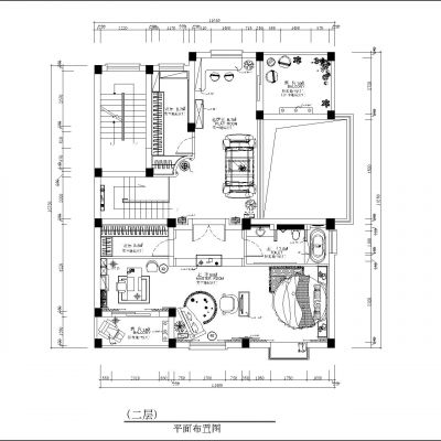 双层精装别墅平面图