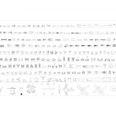 CAD工装健身娱乐空间图库，健身器材，室外体育场地健身器材设施CAD图块素材集