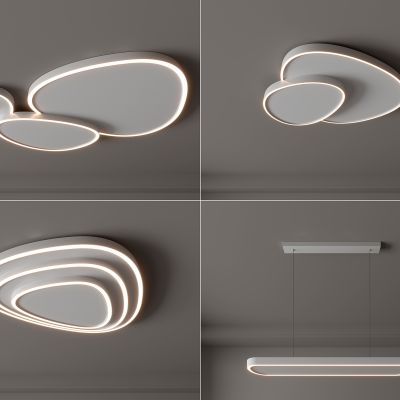 现代吸顶灯 圆形吸顶灯 方形吸顶灯 卧室 客厅 儿童房 简约吸顶灯