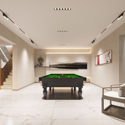 新中式地下室娱乐室