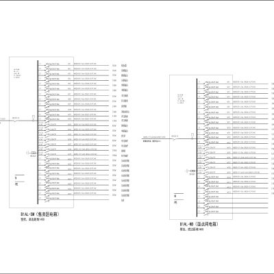 工装餐厅地下车库电气图,CAD施工图
