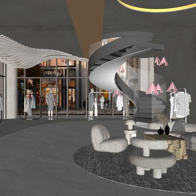 现代风格服装店