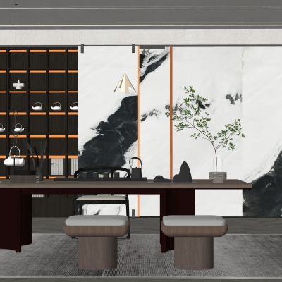 新中式茶室 茶桌