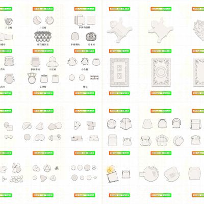 2023室内设计创意CAD图库合集CAD施工图
