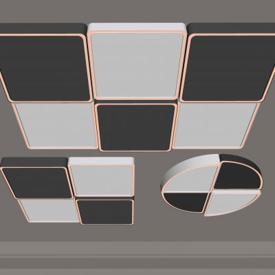 现代吸顶灯 圆形吸顶灯 方形吸顶灯 卧室 客厅 儿童房 简约吸顶灯