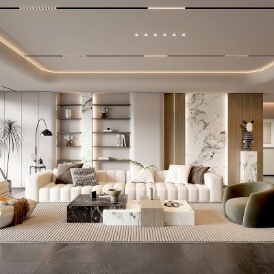 现代家居客厅 现代客厅 简约客厅 现代茶几组合 茶几 落地灯 极简客厅