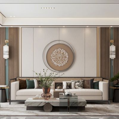 新中式客厅餐厅