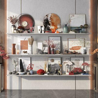 新中式装饰摆件组合