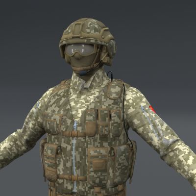 中国大兵部队士兵军人