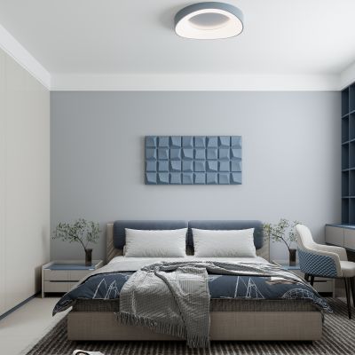 现代男孩房卧室