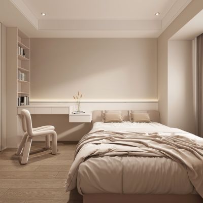 现代卧室，卧室，简约卧室