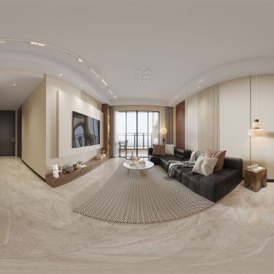 现代简约客餐厅全景