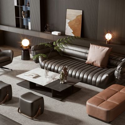 Minotti现代沙发茶几组合