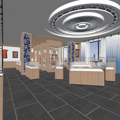 中式苗族文化服饰展厅